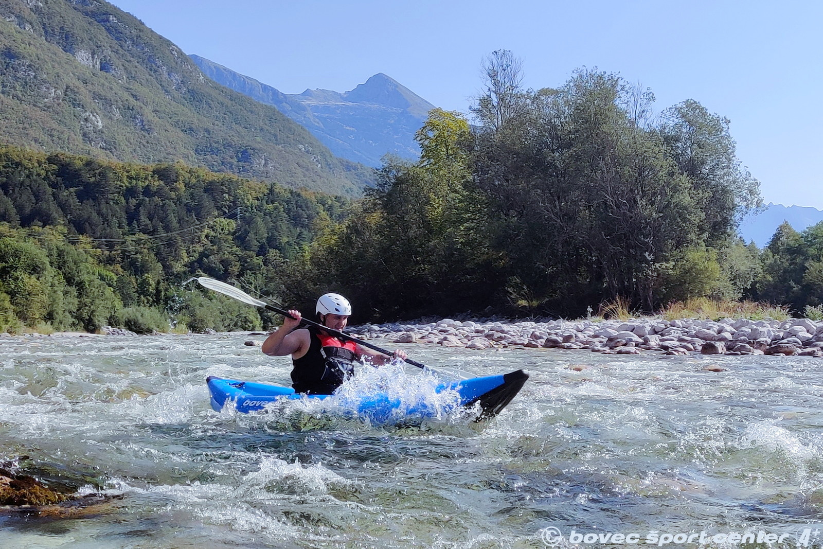 Kayaking Bovec Soca River 01